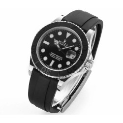 ROLEX ヨットマスターシリーズ 42mm 226659 のプラチナモデル、高級な貴金属モデル、豪華なゴールドモデルです。日付表示の文字は、インクによる立体感がより際立っています。ケースの底面には貴金属の刻印が施されています。ビーズエッジ（歯車リング）は研磨されており、外観に対するプロセス処理がより繊細です。