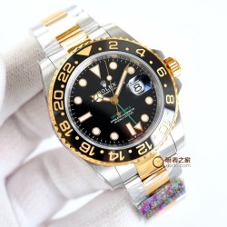 ロレックス ROLEX が大爆発的に登場！グリニッジ 、指針は、メッキ白金をアップグレードし、どんな角度から見ても輝きを感じることができます。特殊な針先の技術を採用しており、夜光塗料にはスイス産の青緑色の夜光塗料を使用し、夜光効果を完璧に再現しています。時計盤は、立体印刷で、メッキ白金を使用し、中心軸が下がっており、カレンダーも下がっています。リング：真っ暗な青と黒のリング/赤と青のリング/黒のリング/本物のセラミックで、いずれも白金で埋められています。カレンダー：新バージョンのロレックスのカレンダーの文