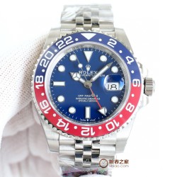 ロレックス ROLEX が大爆発的に登場！グリニッジ 、指針は、メッキ白金をアップグレードし、どんな角度から見ても輝きを感じることができます。特殊な針先の技術を採用しており、夜光塗料にはスイス産の青緑色の夜光塗料を使用し、夜光効果を完璧に再現しています。時計盤は、立体印刷で、メッキ白金を使用し、中心軸が下がっており、カレンダーも下がっています。リング：真っ暗な青と黒のリング/赤と青のリング/黒のリング/本物のセラミックで、いずれも白金で埋められています。カレンダー：新バージョンのロレックスのカレンダーの文