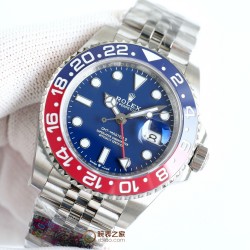 ロレックス ROLEX が大爆発的に登場！グリニッジ 、指針は、メッキ白金をアップグレードし、どんな角度から見ても輝きを感じることができます。特殊な針先の技術を採用しており、夜光塗料にはスイス産の青緑色の夜光塗料を使用し、夜光効果を完璧に再現しています。時計盤は、立体印刷で、メッキ白金を使用し、中心軸が下がっており、カレンダーも下がっています。リング：真っ暗な青と黒のリング/赤と青のリング/黒のリング/本物のセラミックで、いずれも白金で埋められています。カレンダー：新バージョンのロレックスのカレンダーの文
