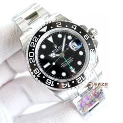 ロレックス ROLEX が大爆発的に登場！グリニッジ 、指針は、メッキ白金をアップグレードし、どんな角度から見ても輝きを感じることができます。特殊な針先の技術を採用しており、夜光塗料にはスイス産の青緑色の夜光塗料を使用し、夜光効果を完璧に再現しています。時計盤は、立体印刷で、メッキ白金を使用し、中心軸が下がっており、カレンダーも下がっています。リング：真っ暗な青と黒のリング/赤と青のリング/黒のリング/本物のセラミックで、いずれも白金で埋められています。カレンダー：新バージョンのロレックスのカレンダーの文