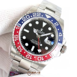 ロレックス ROLEX が大爆発的に登場！グリニッジ 、指針は、メッキ白金をアップグレードし、どんな角度から見ても輝きを感じることができます。特殊な針先の技術を採用しており、夜光塗料にはスイス産の青緑色の夜光塗料を使用し、夜光効果を完璧に再現しています。時計盤は、立体印刷で、メッキ白金を使用し、中心軸が下がっており、カレンダーも下がっています。リング：真っ暗な青と黒のリング/赤と青のリング/黒のリング/本物のセラミックで、いずれも白金で埋められています。カレンダー：新バージョンのロレックスのカレンダーの文