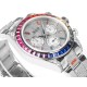 レインボーの頂上を飛び越える---ロレックス ROLEX レインボービーズのデイトナ プラチナメントの目、Cal.7750メカニカルクロノグラフ「二代目レインボーデイトナ」のケースとバンドは316Lステンレス鋼を使用しています。時計ケースのすべての細部は、さらに人工的な工程で磨き上げ、研磨され、検査されており、仕上がりは非常に精巧です。ビーズの角度と宝石の大きさ、数、色はレインボーのようにグラデーションしています。ガラスにはサファイアガラスを使用しており、透き通った鏡面効果があります。ムーブメントには77 レインボーの頂上を飛び越える---ロレックス ROLEX レインボービーズのデイトナ プラチナメントの目、Cal.7750メカニカルクロノグラフ「二代目レインボーデイトナ」のケースとバンドは316Lステンレス鋼を使用しています。時計ケースのすべての細部は、さらに人工的な工程で磨き上げ、研磨され、検査されており、仕上がりは非常に精巧です。ビーズの角度と宝石の大きさ、数、色はレインボーのようにグラデーションしています。ガラスにはサファイアガラスを使用しており、透き通った鏡面効果があります。ムーブメントには77
